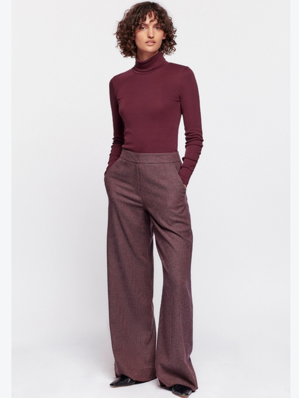KOTN Wool Houndstooth Trousers